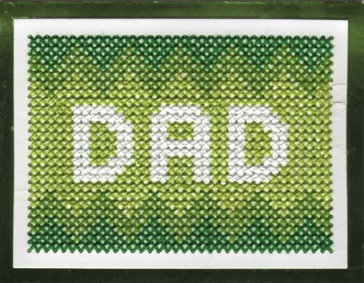 Zig-Zag Horizontal Stripes
(green ombre)
Dad Card